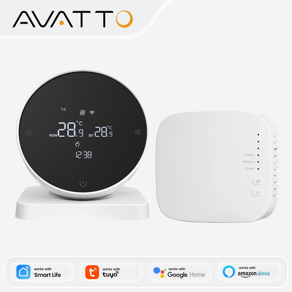 Smart Home Thermostat - AVATTO WiFi slimme thermostaat, RF draadloze