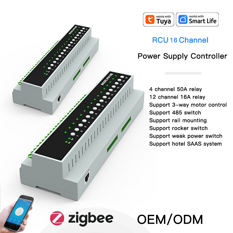 Tuya Smart Switch - RSH Tuya ZigBee 16-kanaals 16A 50A