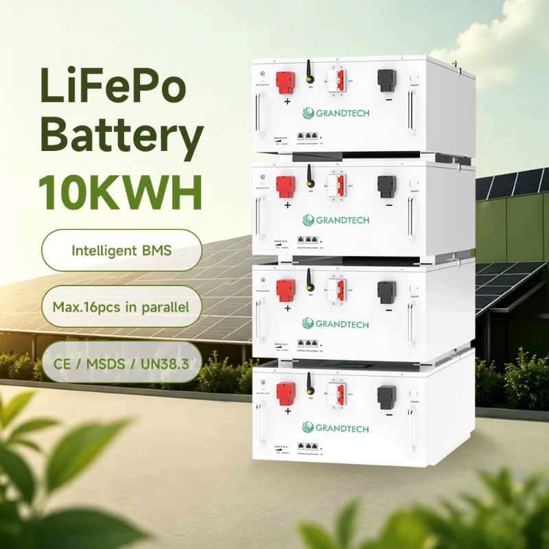 Smart Home Energy App - 48V WiFi-app-bewaking Smart LiFePO4-batterij 51.2V 200Ah