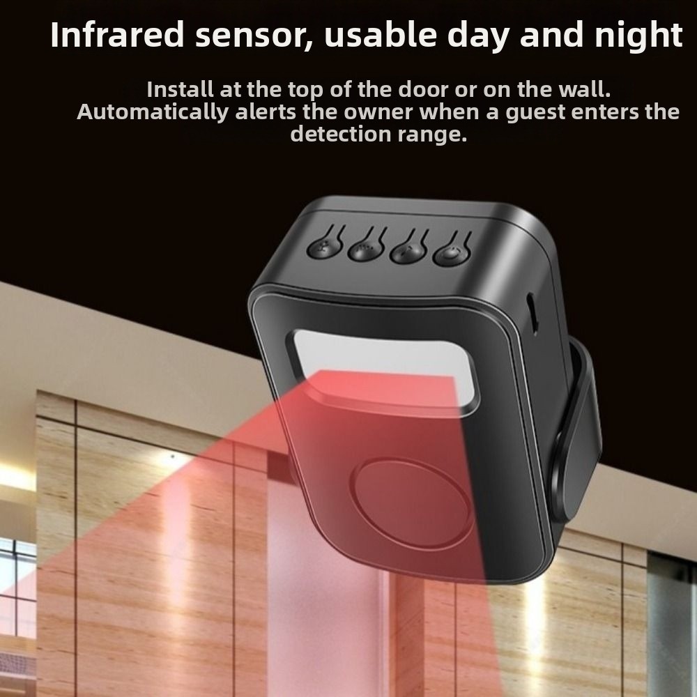 Wireless Door Sensor - Infraroodsensor Intelligente welkomstdeurbel PIR bewegingsdetector Draadloze
