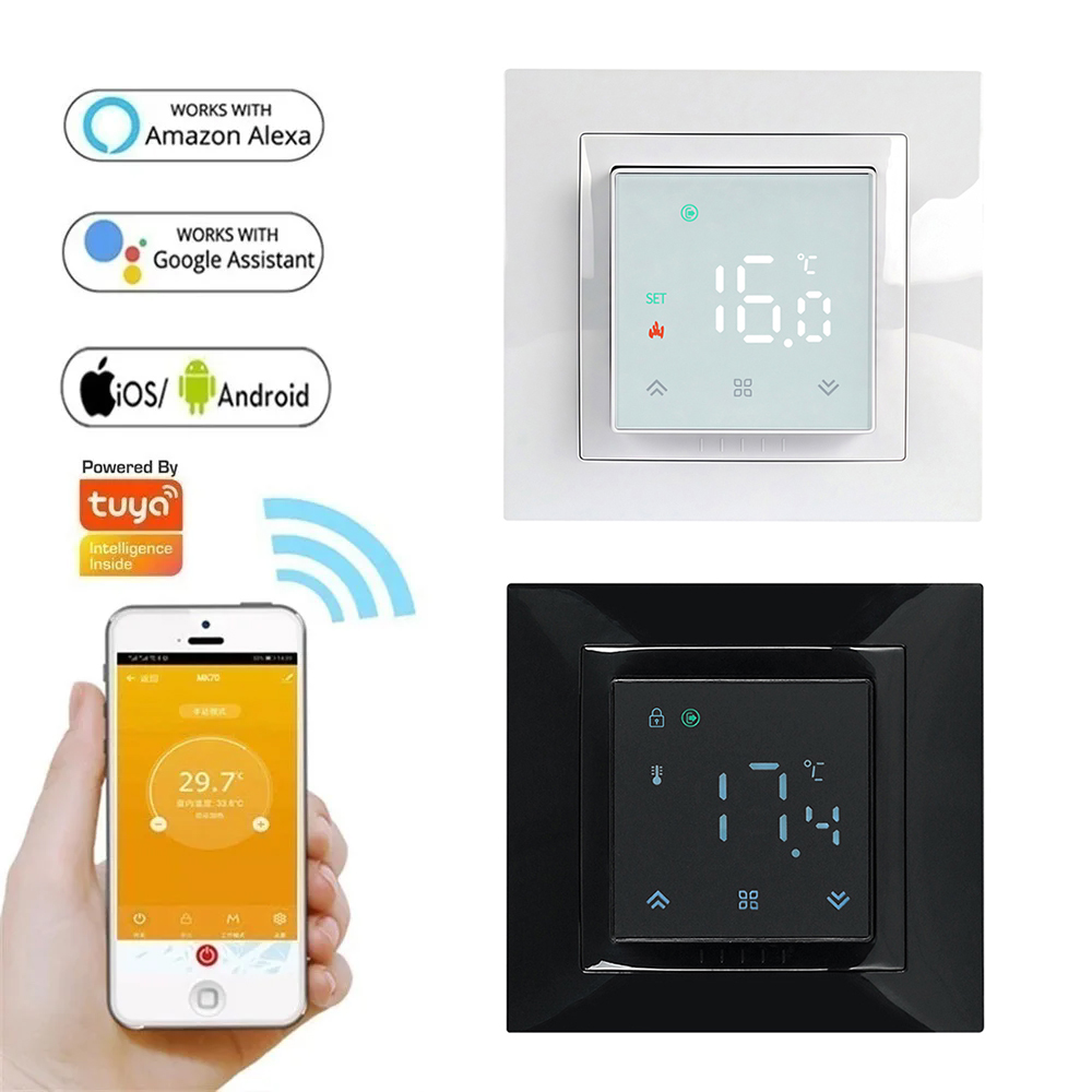 Smart Home Thermostat - Smart WIFI MK08 Thermostaat Afstandsbediening Temperatuurregelaar