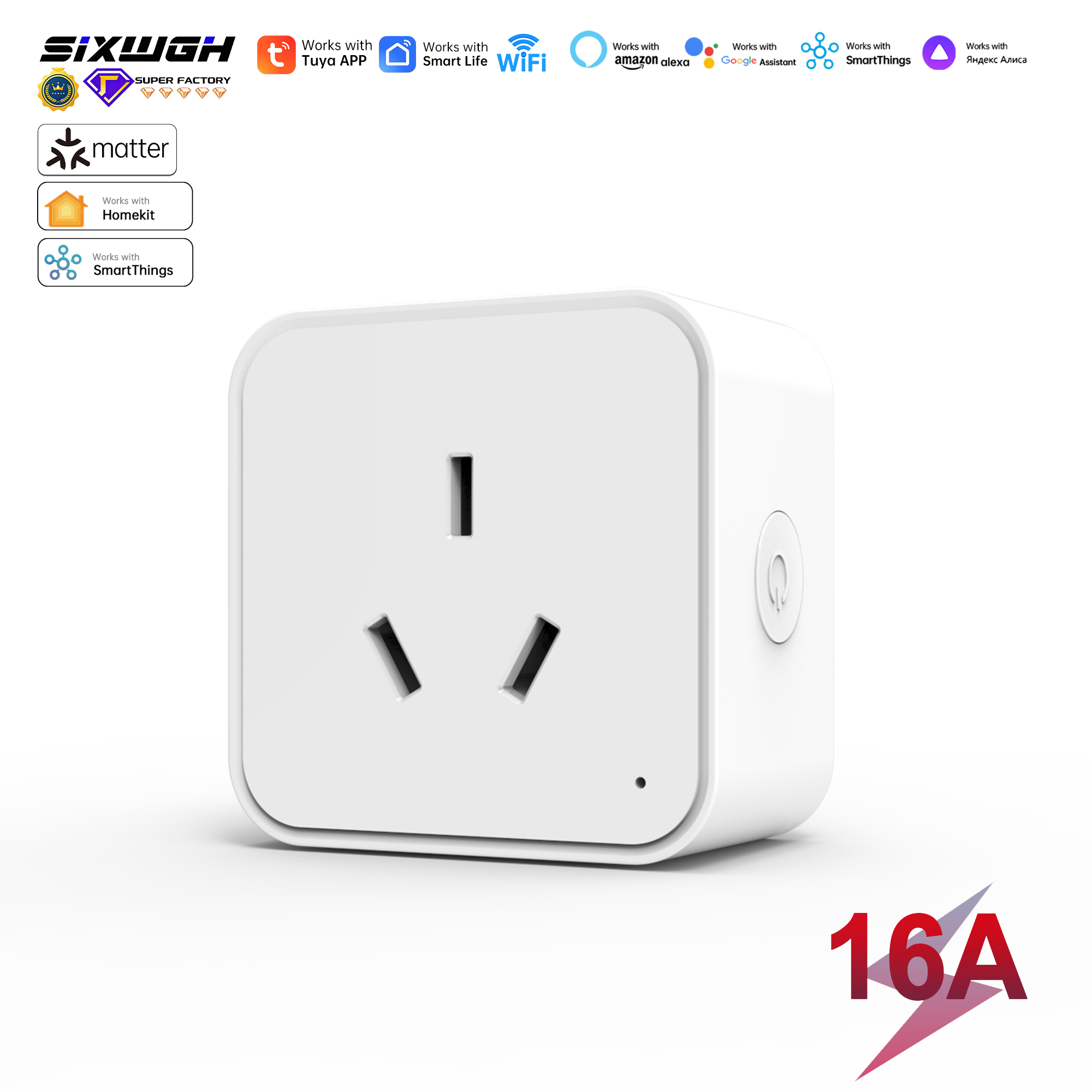 Smart Home Energy App - Matter Smart Plug AU Socket Energiebewaking