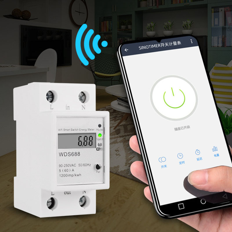 Smart Home Energy App - Wds688 Smart Wifi Eenfasige Energiemeter Mobiele