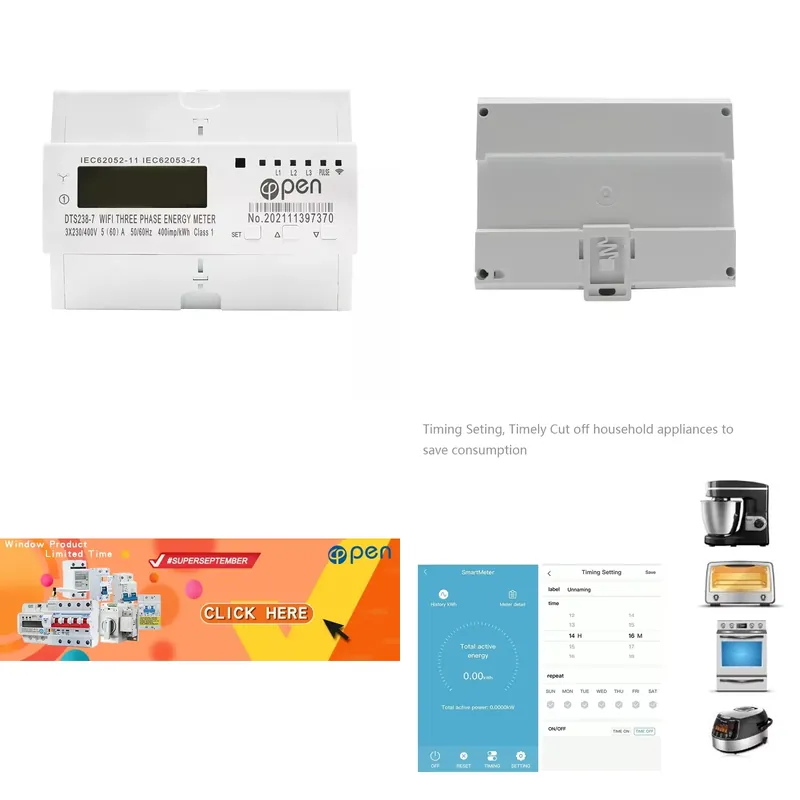 Smart Home App - APP 220V 400V Over- en onderspanningsbeveiliging