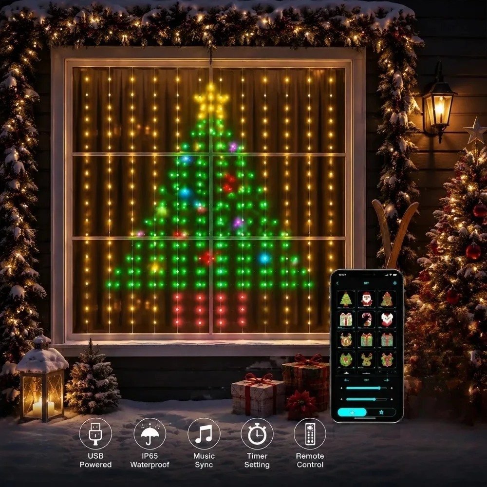 Smart Home App - LED Pixel Gordijnverlichting Bluetooth APP Besturing