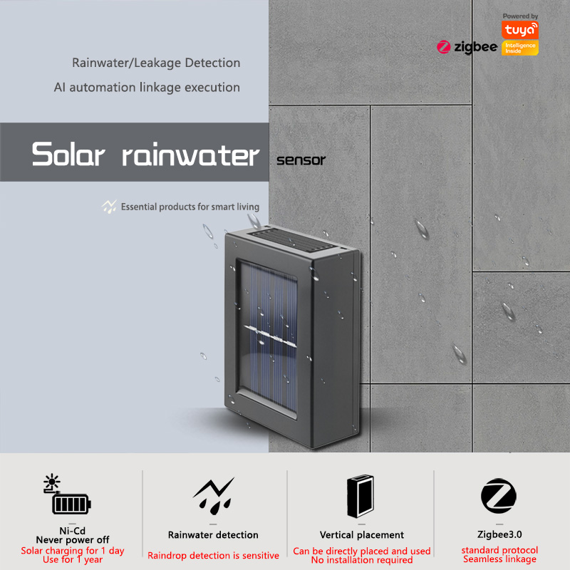 Smart Home Energy App - Zigbee zonne-energie regenfallsensor, draadloze regenmonitor detector,