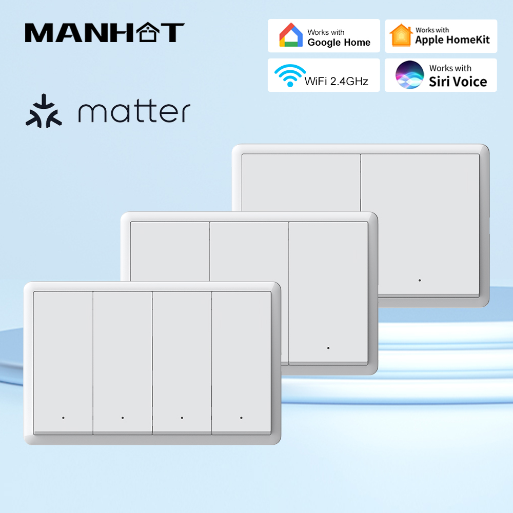 Smart Home Button - WiFi Smart Wandknopschakelaar, zonder nuldraad /