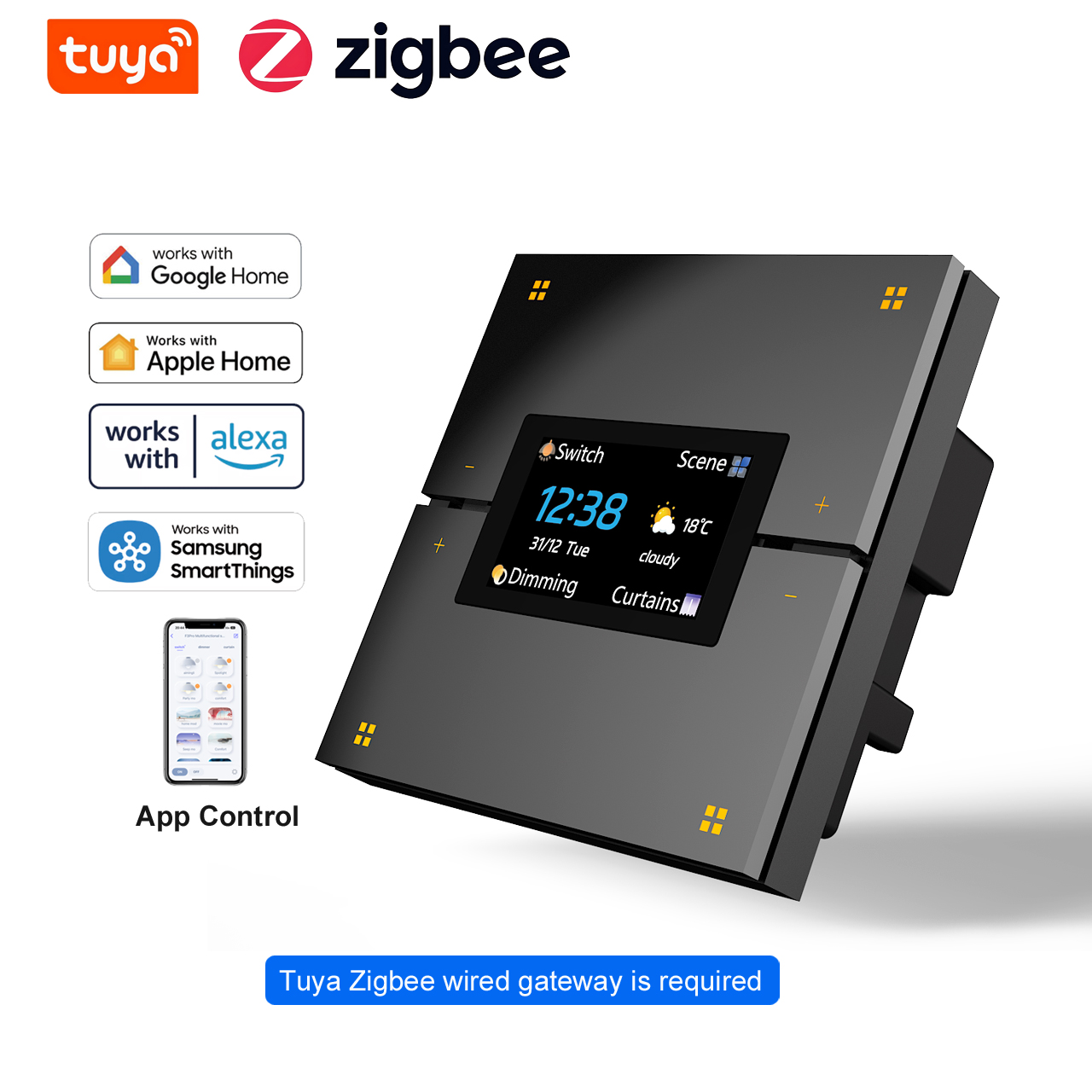 Smart Home Button - M9 Pro 8-knops UK Tuya Smart