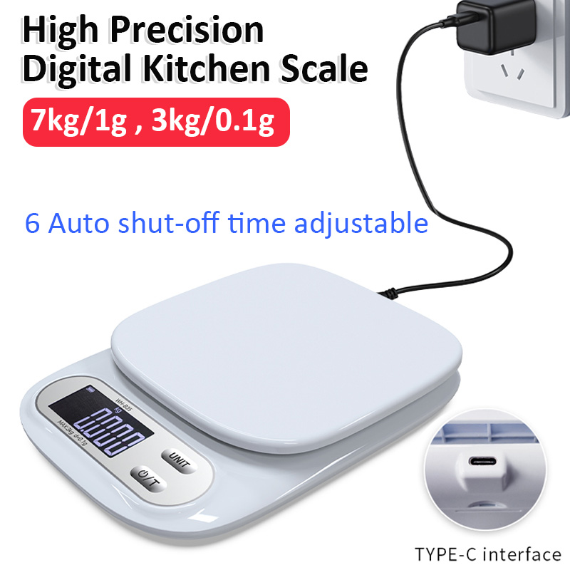 Smart Home Utensils - 7kg 1g 3kg 0.1g Digitale Keukenweegschaal