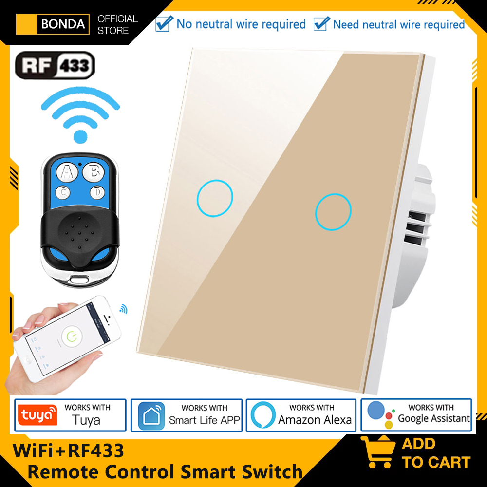 Tuya Smart Switch - Tuya EU WiFi + RF433 Slimme