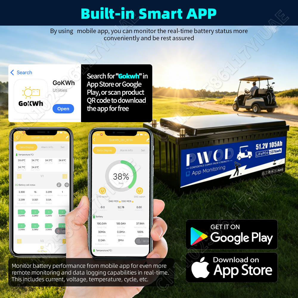 48V 105Ah Lifepo4 Batterijpakk - Smart Home Energy App recensie en prijs