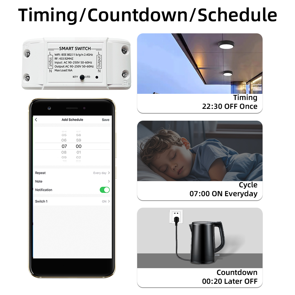 16A Tuya Wifi Smart Switch RF4 - Smart Home Proxmox recensie en prijs