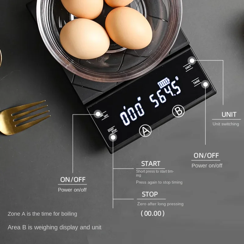 USB-opladen keukenkoffieweegsc - Smart Home Utensils recensie en prijs
