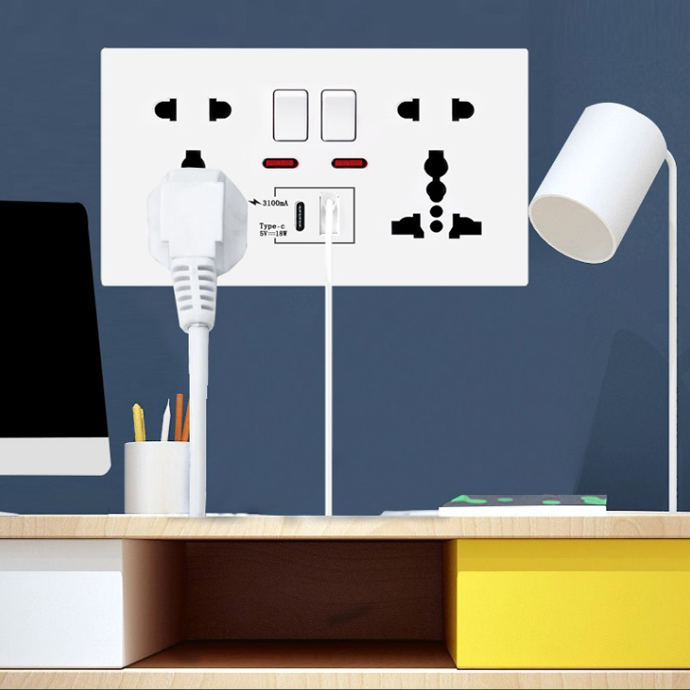 18W Type-C Snellaad Wandcontac - Smart Wall Socket recensie en prijs