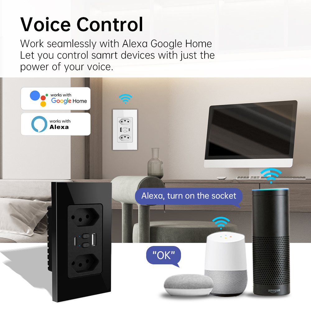 MANHOT Wifi Smart Brazil Socke - Smart Home Proxmox recensie en prijs