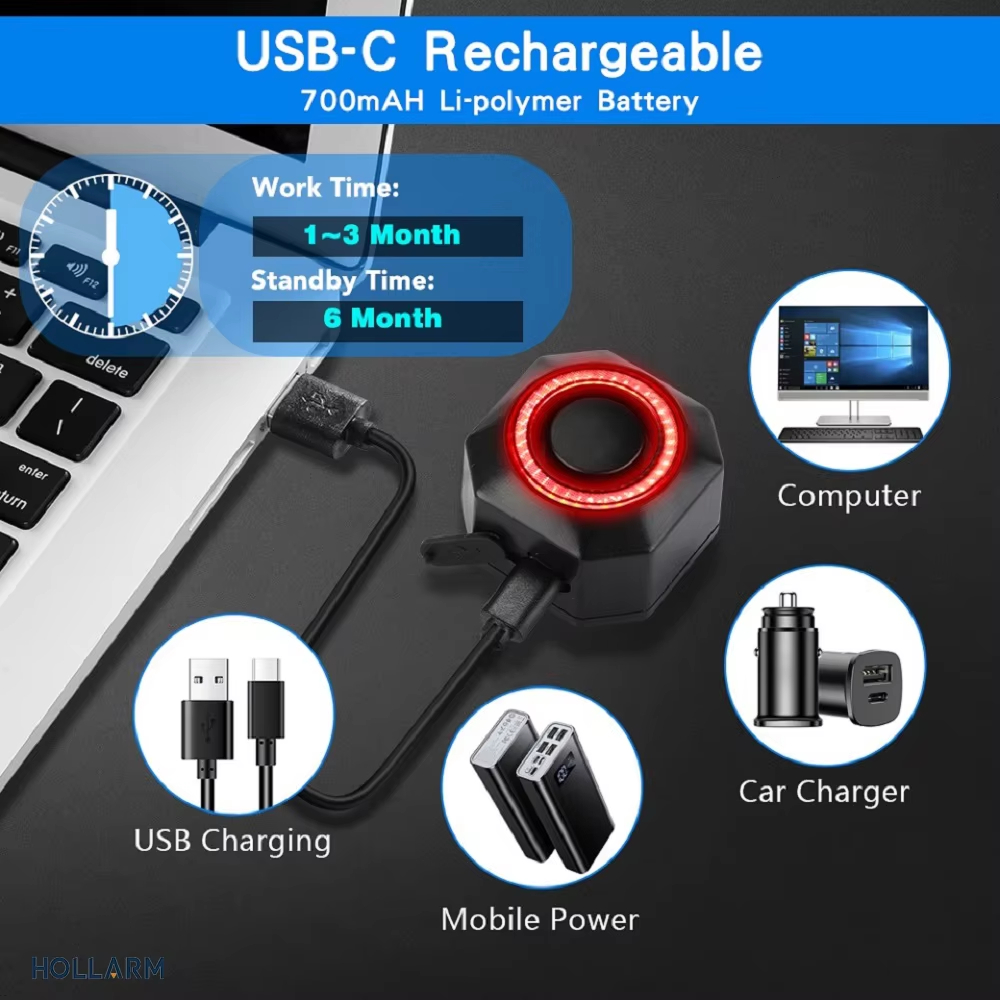 Hollarm Smart Bike Achterlicht - Smart Home Hub Apple recensie en prijs
