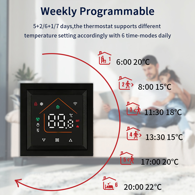 Slimme WiFi-thermostaat werkt  - Smart Home Proxmox recensie en prijs