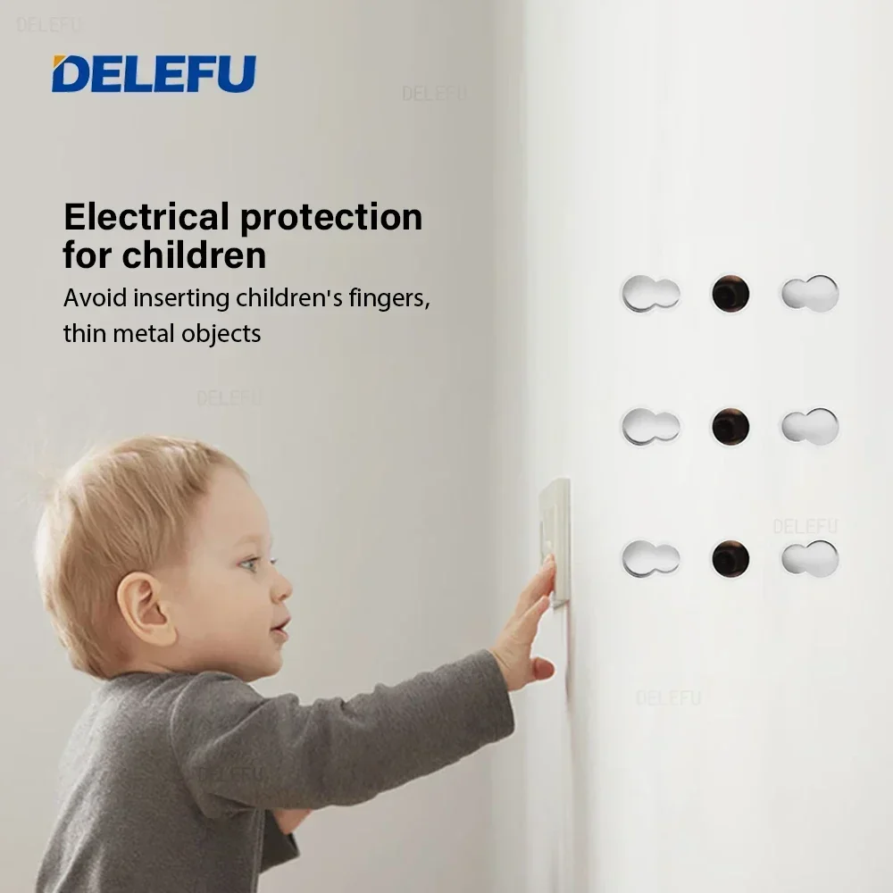 DELEFU Zwarte brandvertragende - Smart Wall Socket recensie en prijs