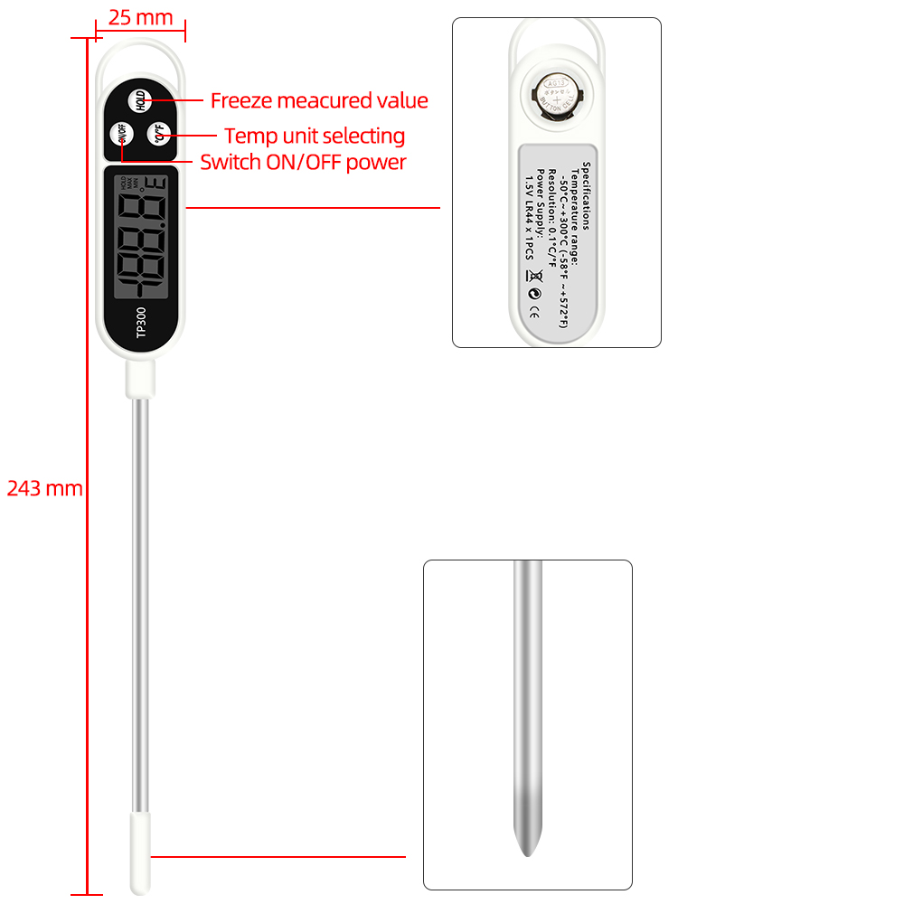 Digitale Voedsel Thermometer K - Smart Home Utensils recensie en prijs