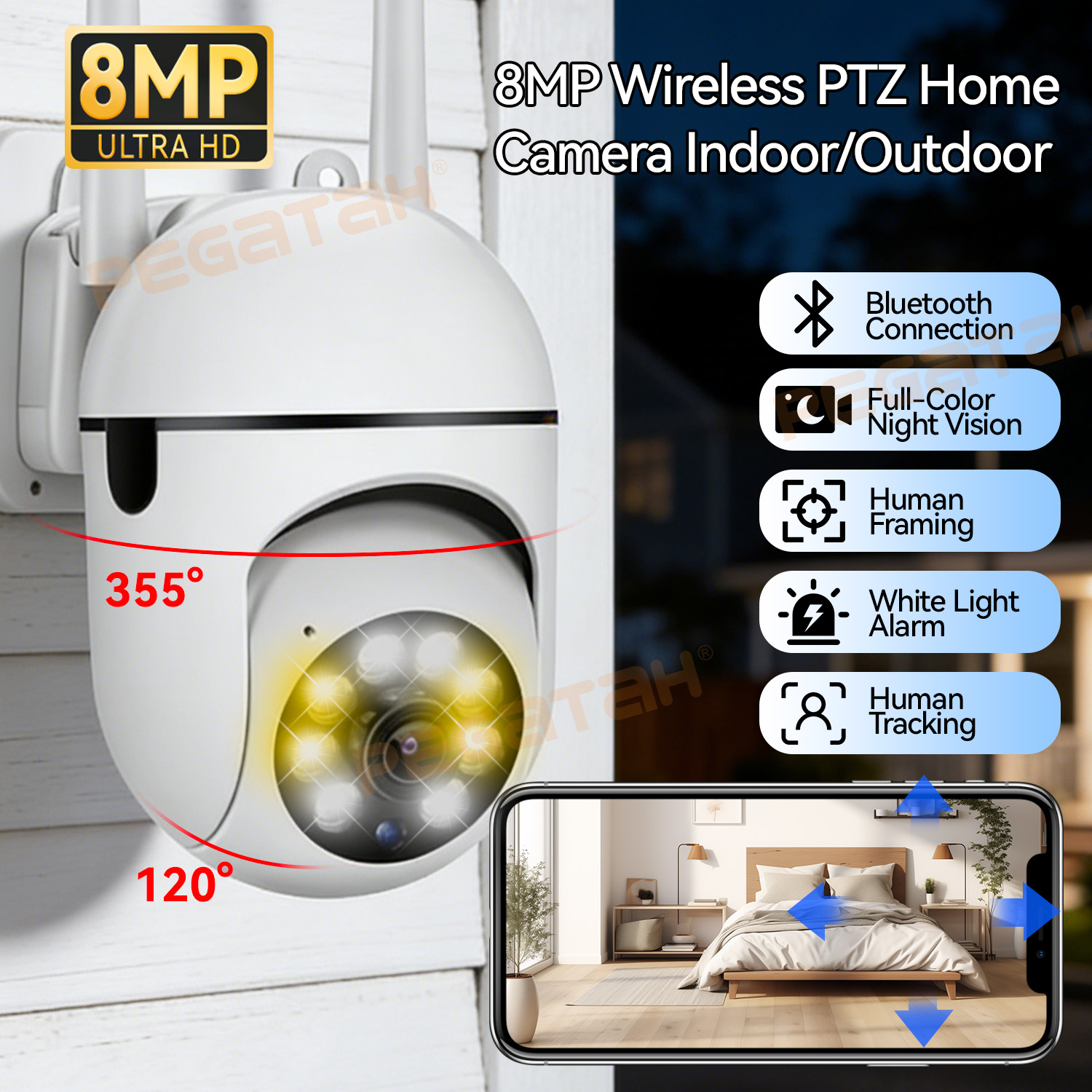 8MP 2.4G Wifi IP CCTV Camera K - Smart Home Windows App recensie en prijs