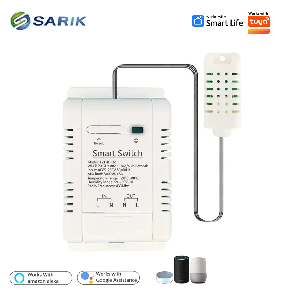 Werk met Tuya 16A 3000W WiFi-t - Smart Home Thermostat recensie en prijs
