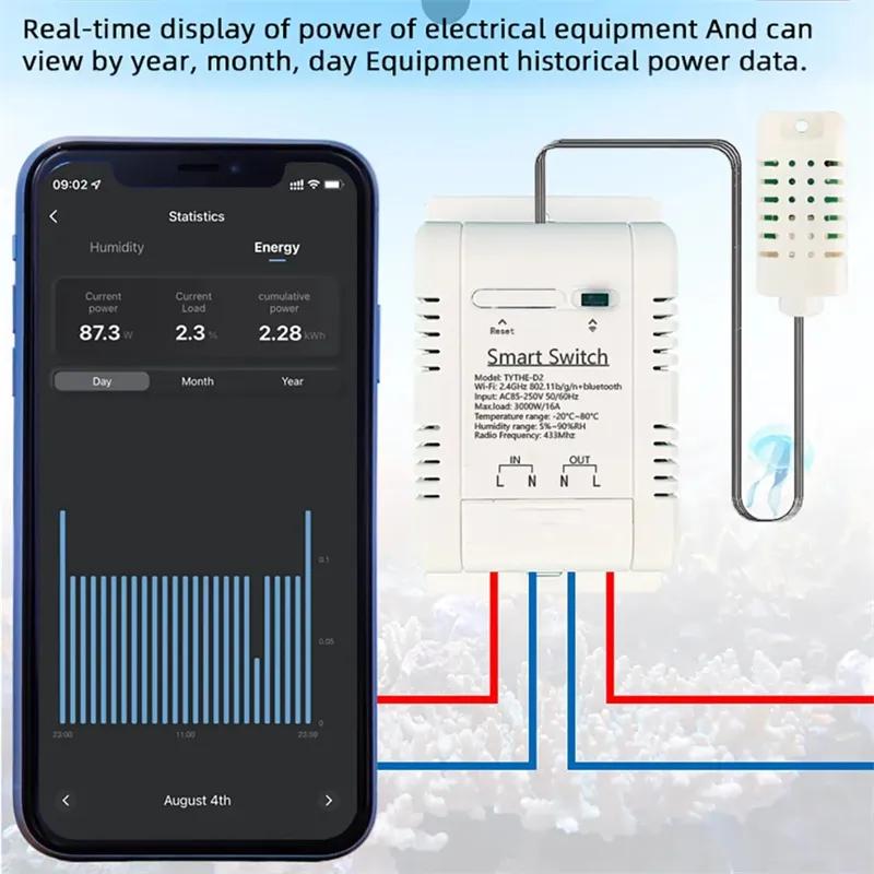 Werk met Tuya 16A 3000W WiFi-t - Smart Home Thermostat recensie en prijs