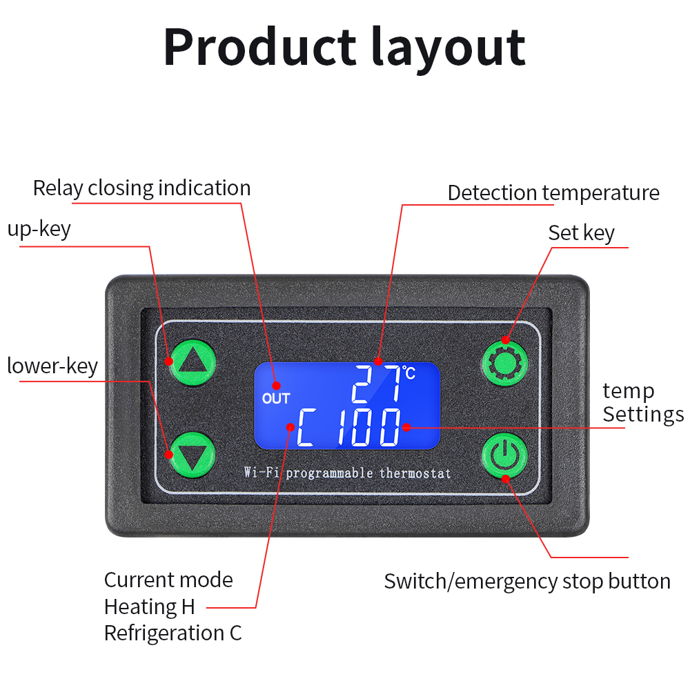 DC12-36V LED Digitale Temperat - Smart Home Thermostat recensie en prijs