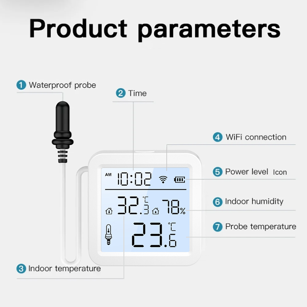 WiFi-vochtigheidstemperatuurse - Smart Home App recensie en prijs